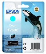 Epson T7602 Cyan Bläckpatron Original