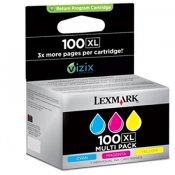 lexmark-100-xl-cyan-magenta-gul-bläckpatron-original-14N0850B