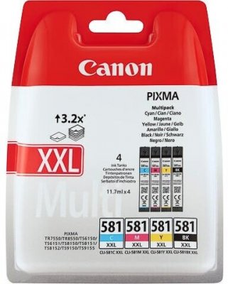 Canon CLI-581XXL C M Y BK Multi Pack Bläckpatron