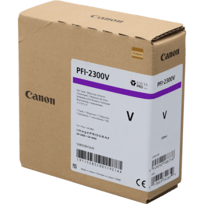 Canon PFI-2300V Lila Bläckpatron Hög Kapacitet Original