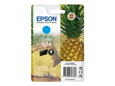 Epson 604 C13T10G24020 Cyan Bläckpatron Original