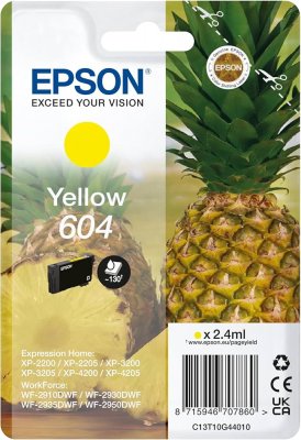 Epson 604 C13T10G44020 Gul Bläckpatron Orignal