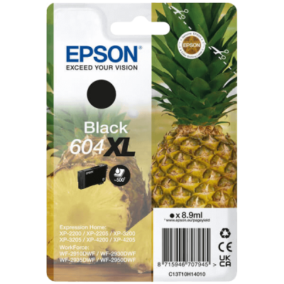 Epson 604XL (T10H1) Svart Bläckpatron Hög Kapacitet Original