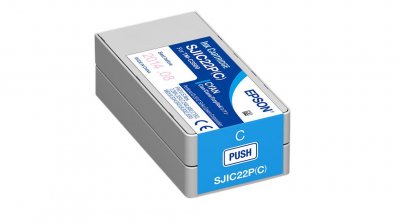 Epson SJIC22P (C) Cyan Bläckpatron Original