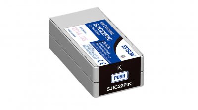 Epson SJIC22P (K) Svart Bläckpatron Original
