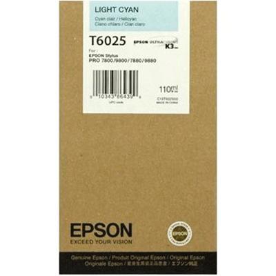 Epson T6025 Ljus Cyan Bläckpatron Original