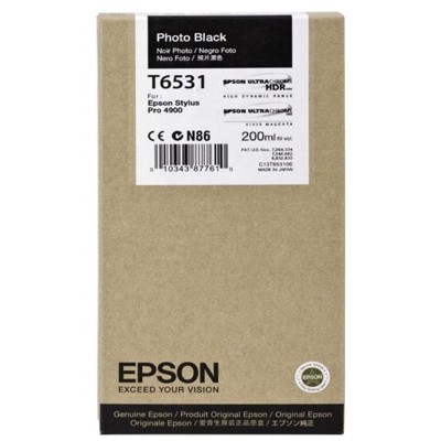 Epson T6531 Svart Fotobläckpatron Original