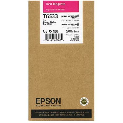 Epson T6533 Vivid Magenta Bläckpatron Original