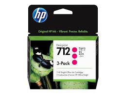 HP 712 (3ED78A) Magenta Bläckpatron 3-Pack Original