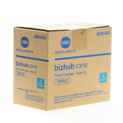 Konica Minolta TNP-51C Cyan Toner Original
