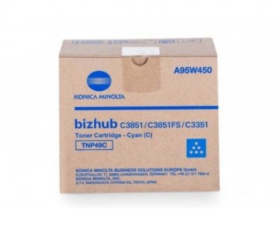 Konica Minolta TNP49C Cyan Toner Original