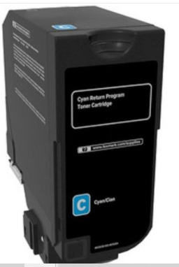 Lexmark 74C2SC0 Cyan Toner Hög Kapacitet Kompatibel