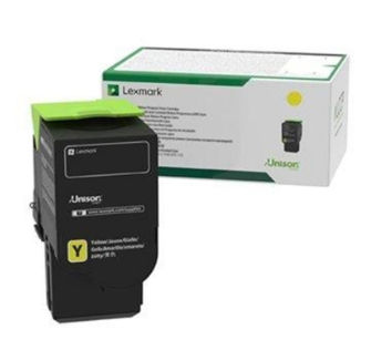 Lexmark 78C2UY0 Gul Toner Extremt Hög Kapacitet Original