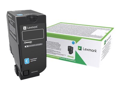 Lexmark 84C2HC0 Cyan Toner Extra Hög Kapacitet Original