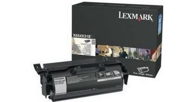 Lexmark X654X31E Svart Toner Original
