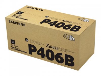 Samsung CLT-K406S Svart Toner 2 Pack Original Samsung