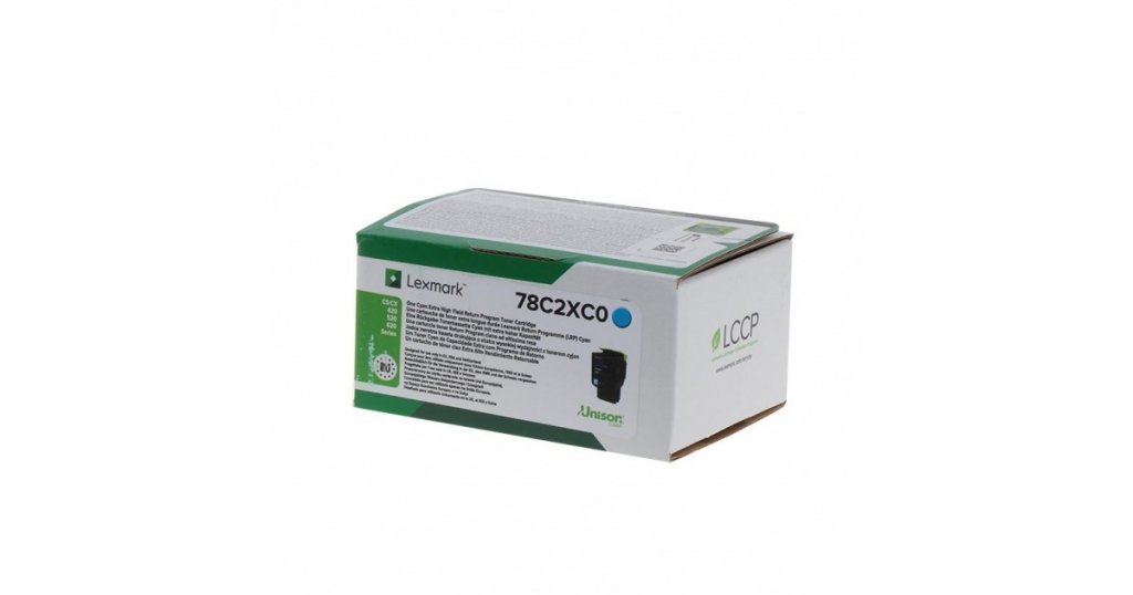Lexmark 78C2XCE Cyan Toner (Original) - Dia Copy